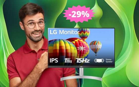 Monitor LG da 24 pollici: IMBATTIBILE sotto i 100 euro (-29%)