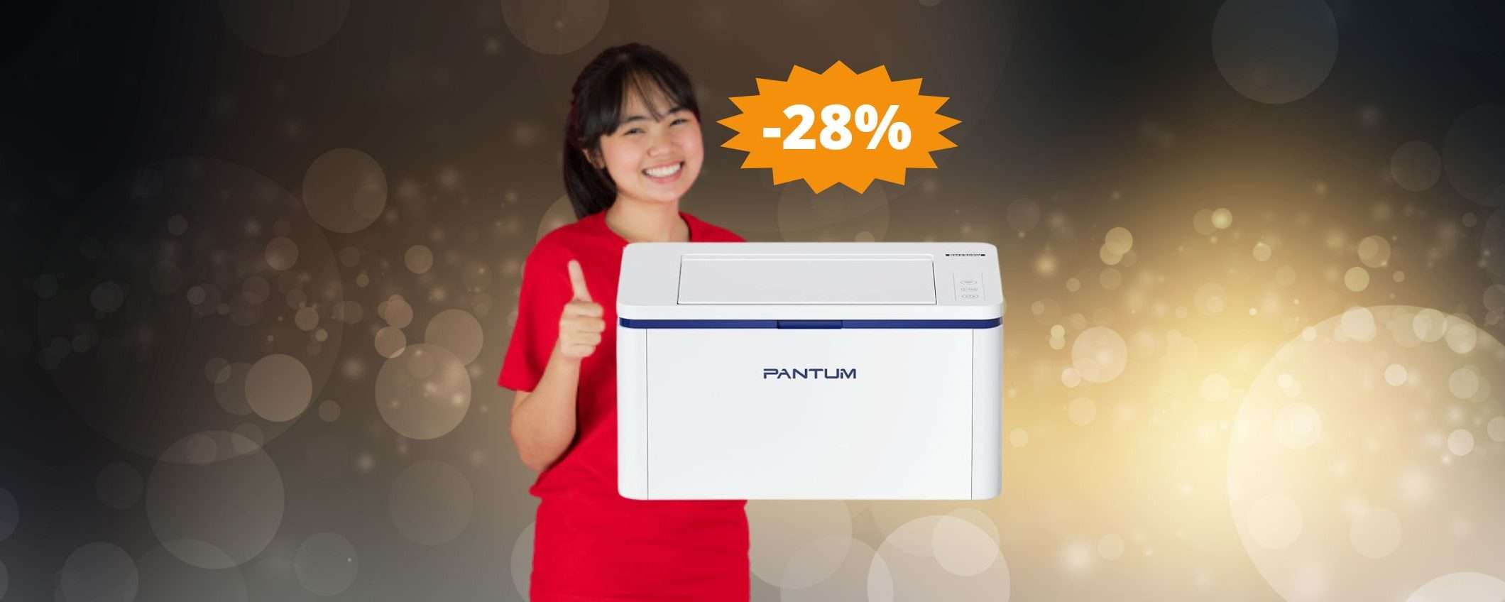 Stampante laser PANTUM: piccola, potente e in MEGA sconto