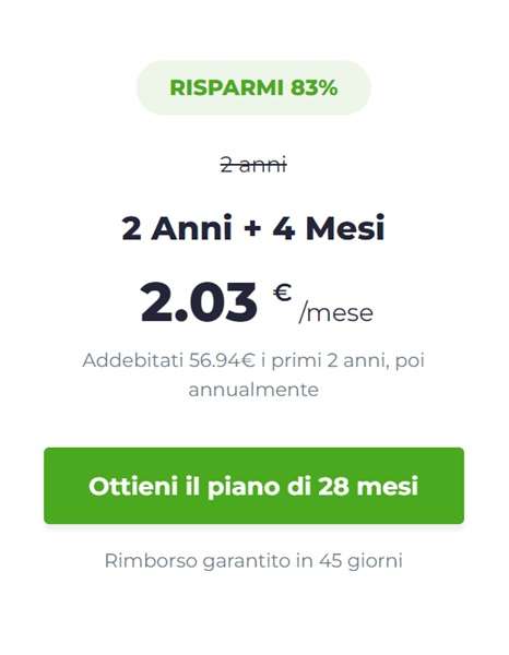 super sconto dell’83%