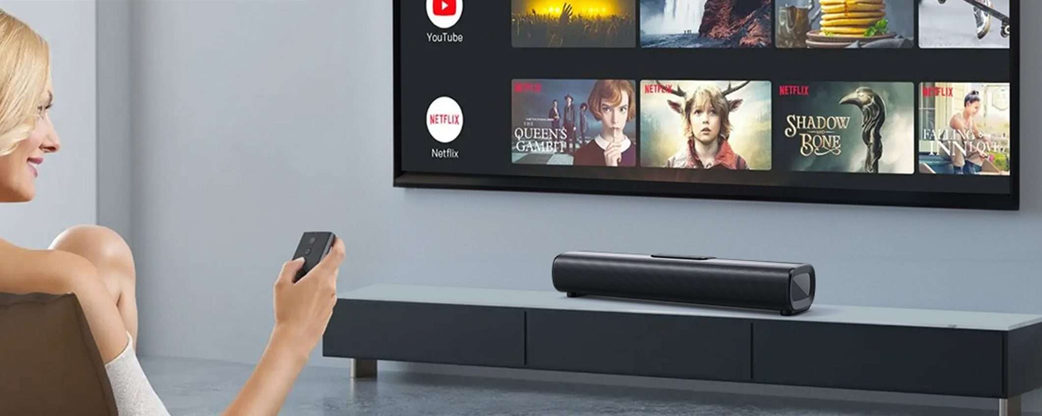 Soundbar 50 W con Bluetooth a 38 euro: AFFARE su Amazon