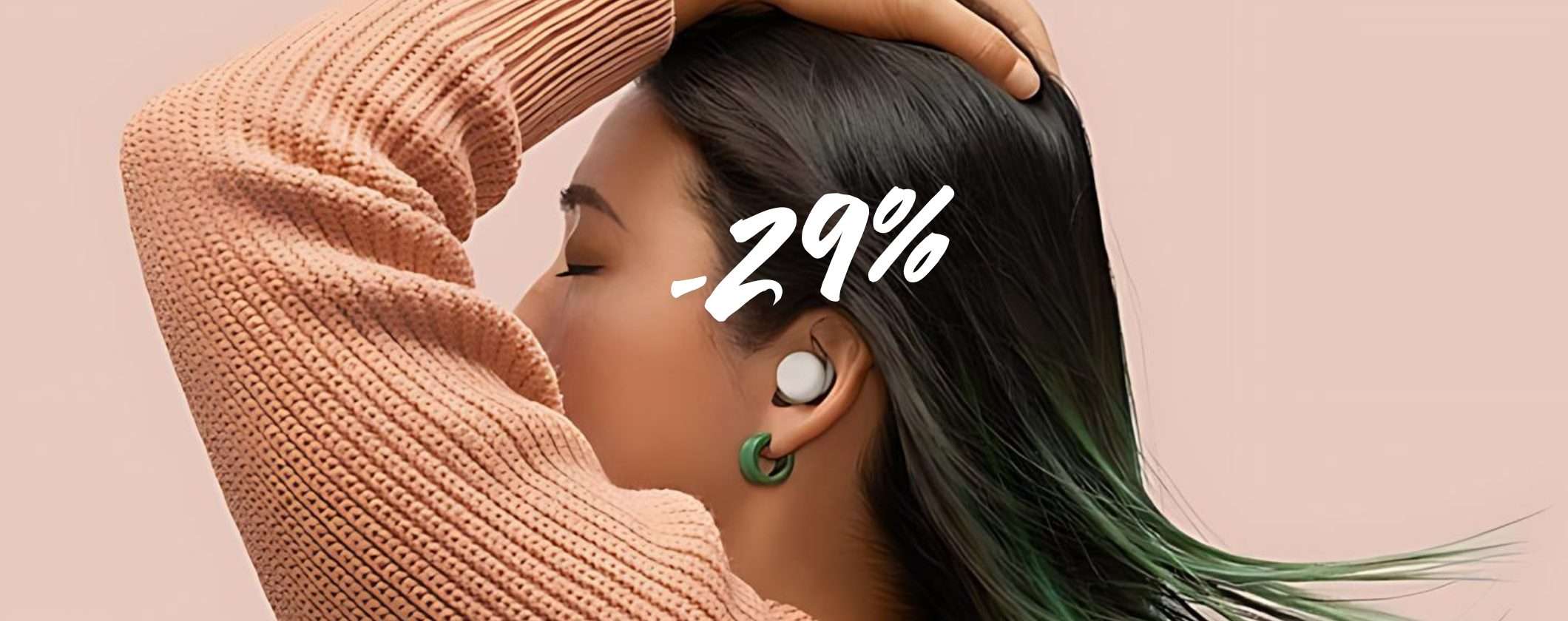 Google Pixel Buds A-Series: 29% di SCONTO su Amazon