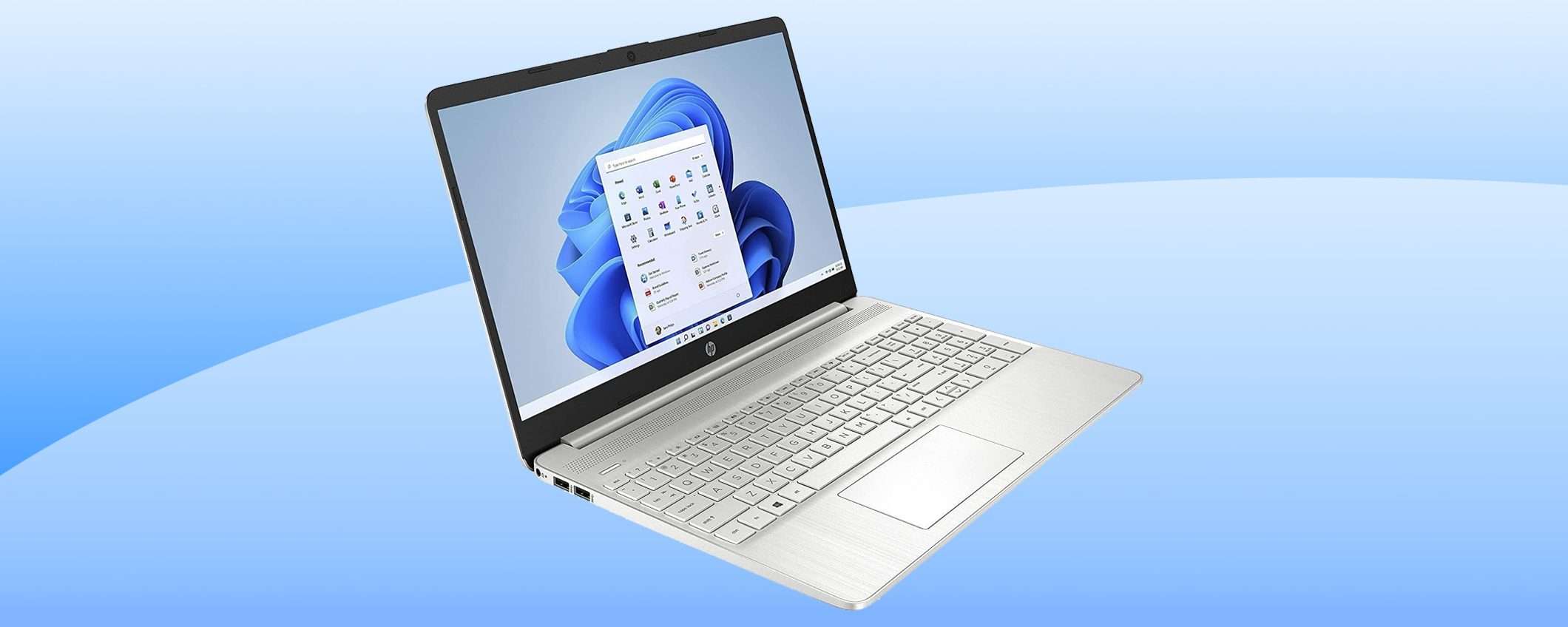 Notebook HP con Windows 11 e Intel Core i5: SCONTO 320€