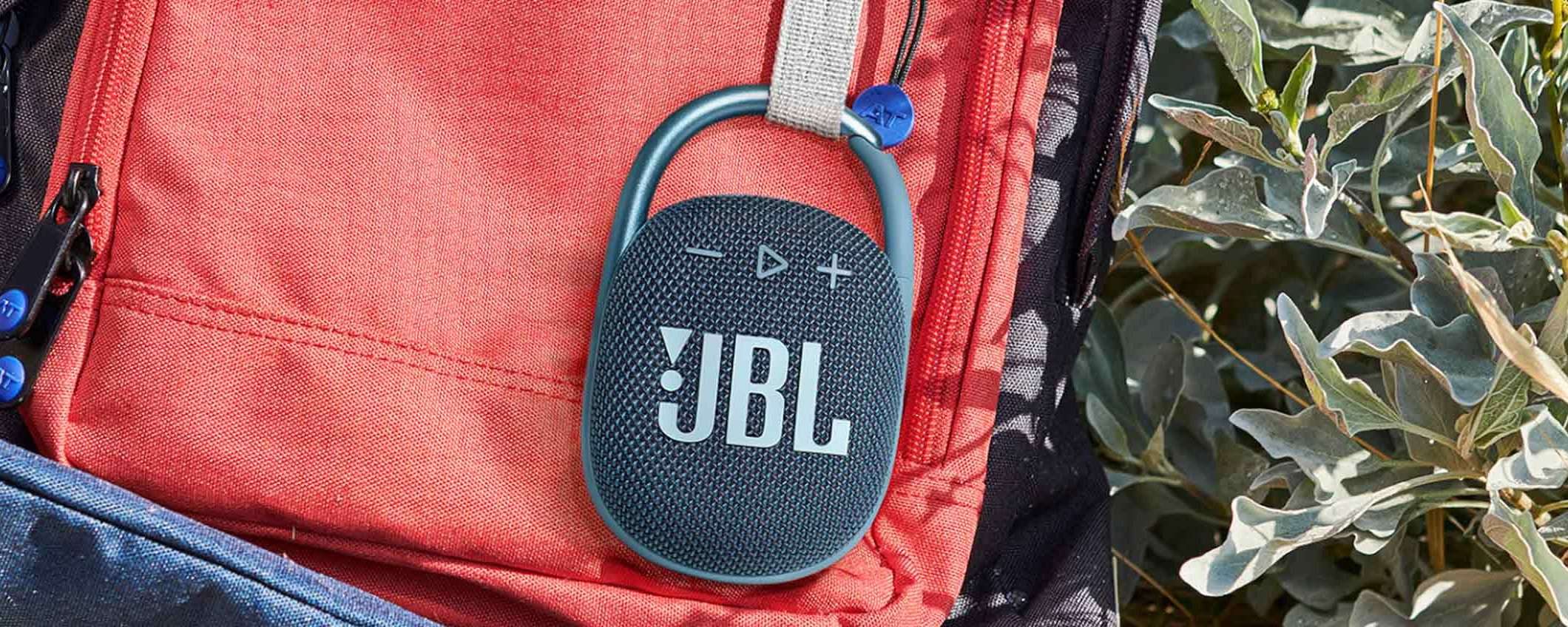 Porta la tua musica ovunque con JBL Clip 4: FORTE SCONTO