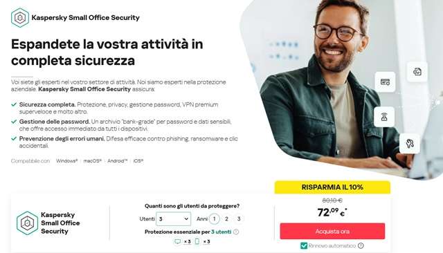 kaspersky small office security