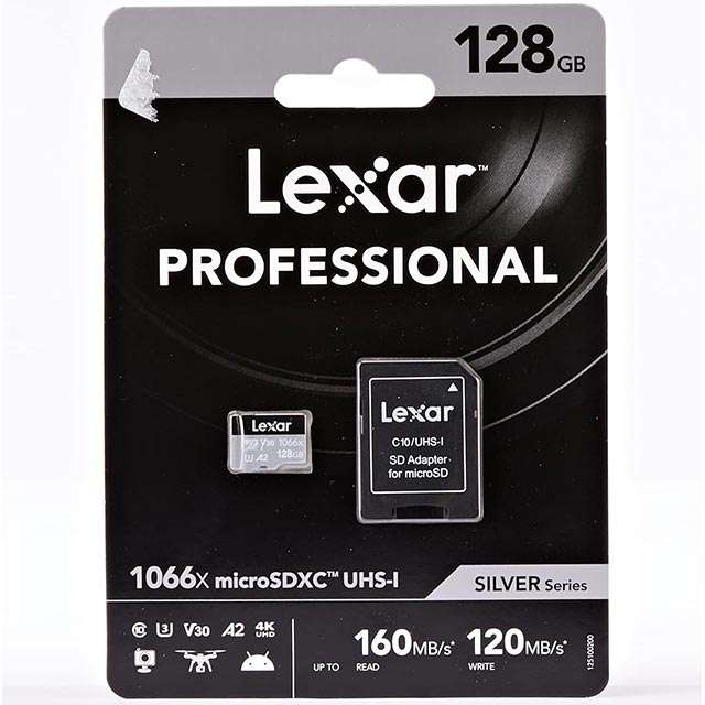 Lexar Professional, la microSD da 128 GB con adattatore incluso