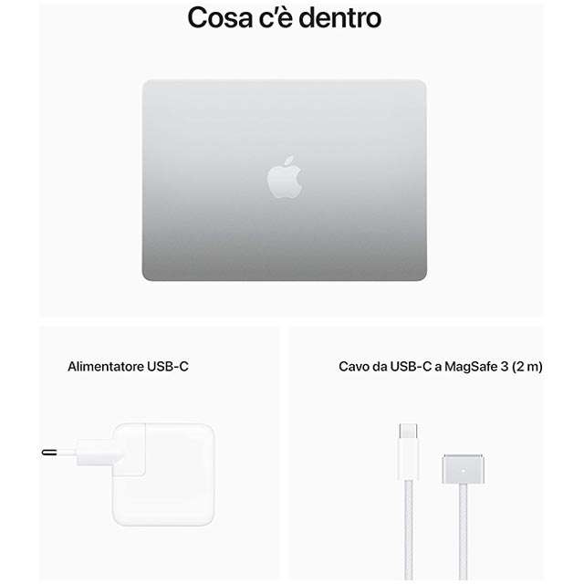 Cosa c'è nella confezione del MacBook Air con chip Apple M2