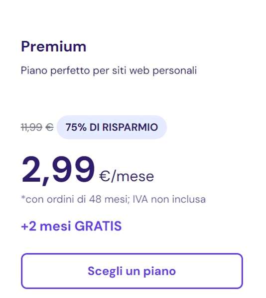 premium hostinger 2,99 euro