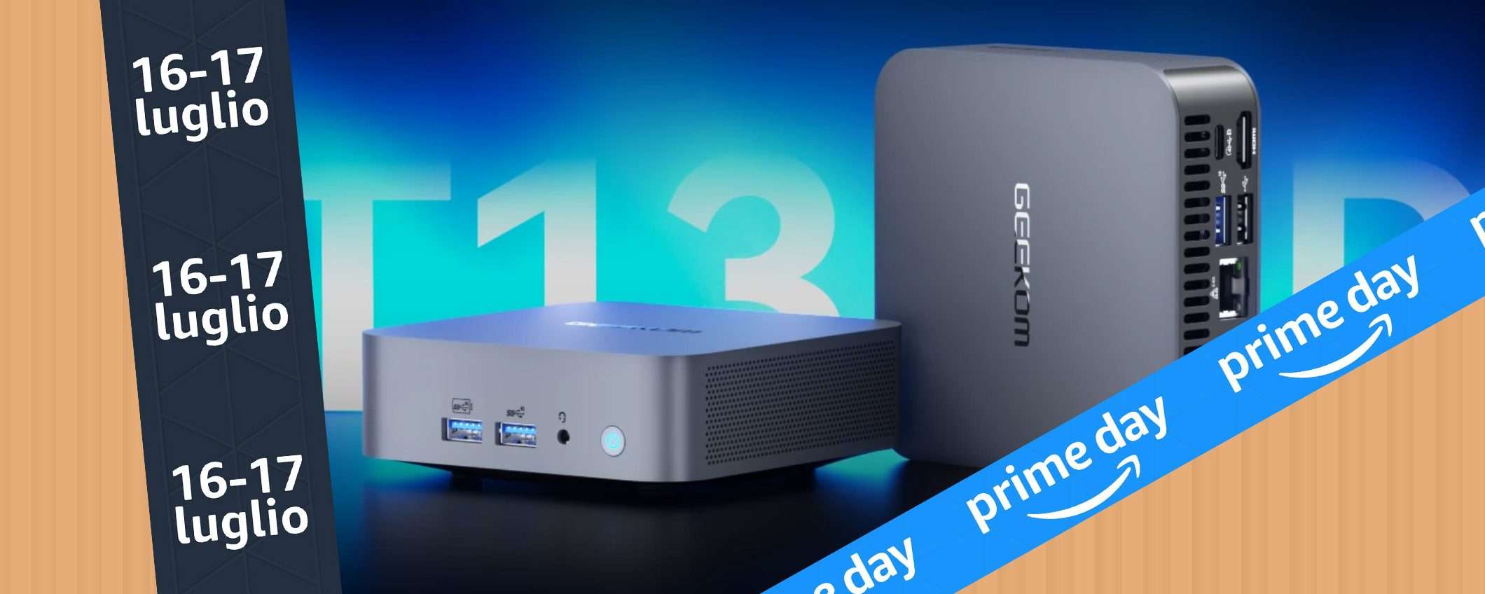 Mini PC in offerta al Prime Day: GT13 Pro, un MOSTRO di potenza