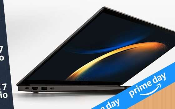 Prime Day, laptop Samsung: CPU Intel e Windows 11 (AFFARE)