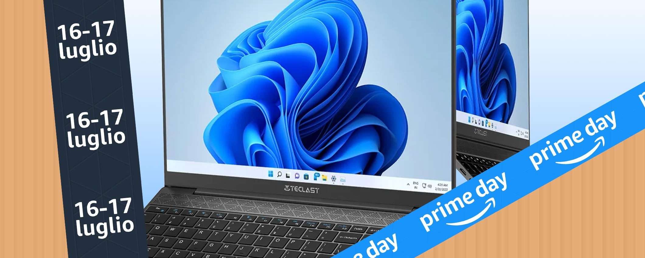 Prime Day: solo 229€ per il notebook Teclast (coupon)