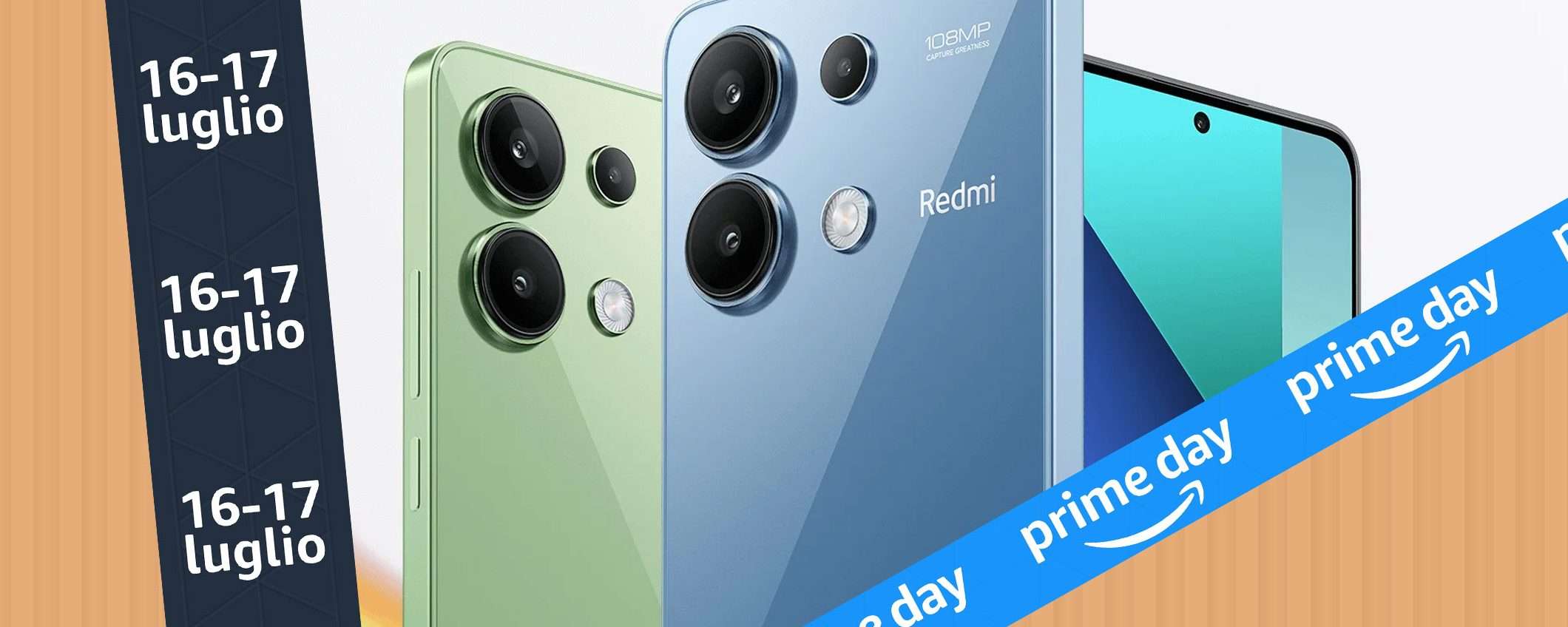 Prime Day: Xiaomi Redmi Note 13 al MINIMO STORICO