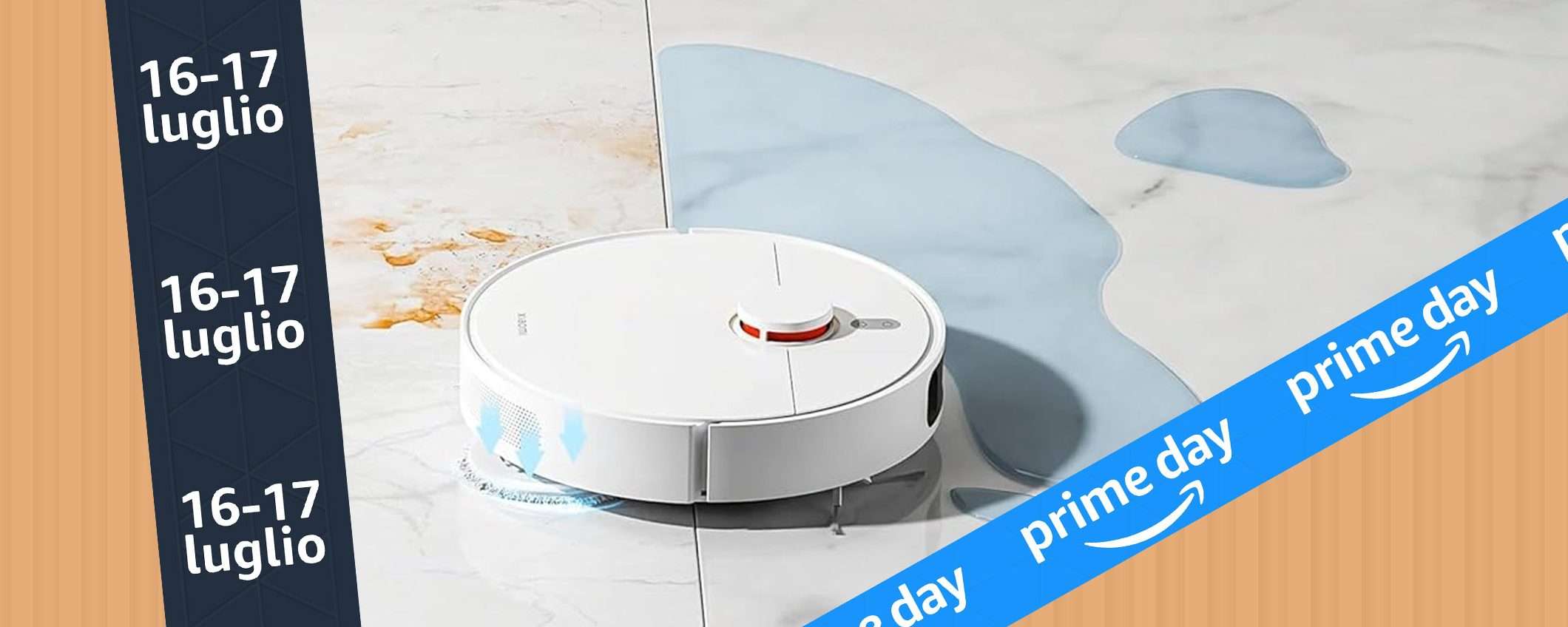 Casa sempre pulita con il robot Xiaomi in SCONTO al Prime Day