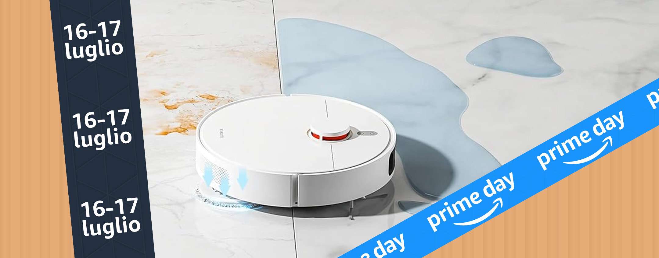 Casa sempre pulita con il robot Xiaomi in SCONTO al Prime Day