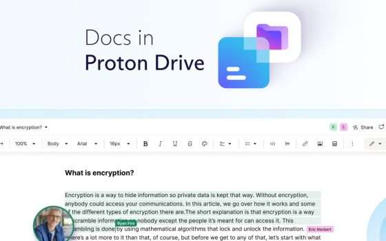 Proton Docs sfida Google Drive con focus su sicurezza e privacy