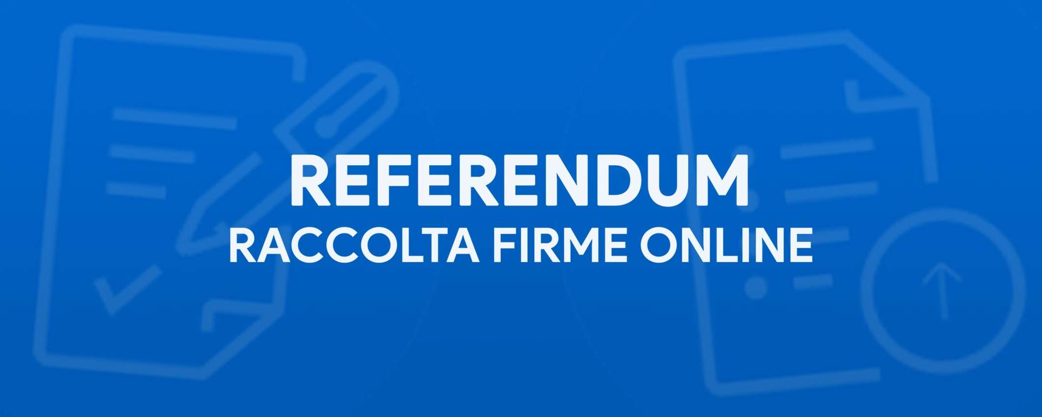 Referendum: è online la nuova piattaforma per la raccolta firme