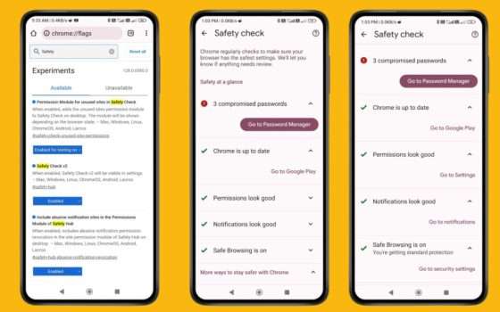 Safety Check di Chrome per Android si aggiornerà in background