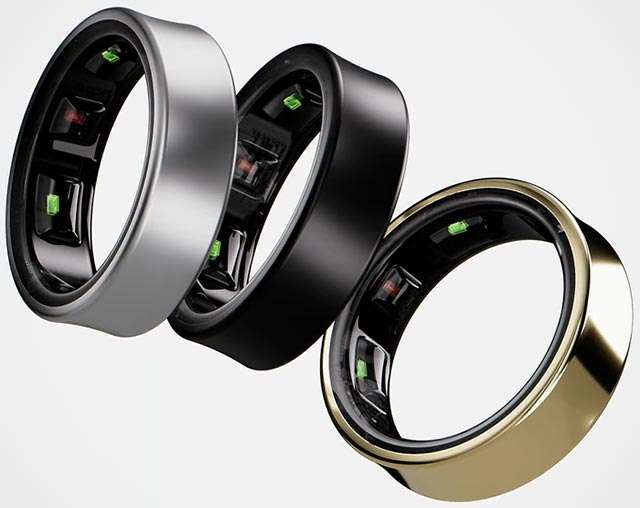 Le tre colorazioni di Samsung Galaxy Ring