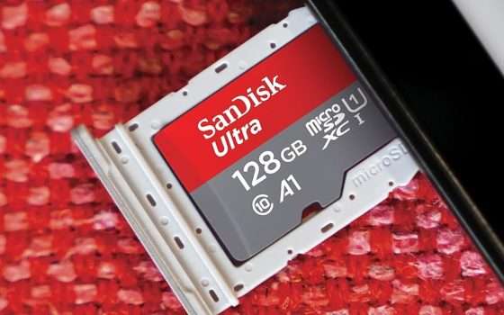PREZZO STRACCIATO per microSD SanDisk 128 GB + adattatore