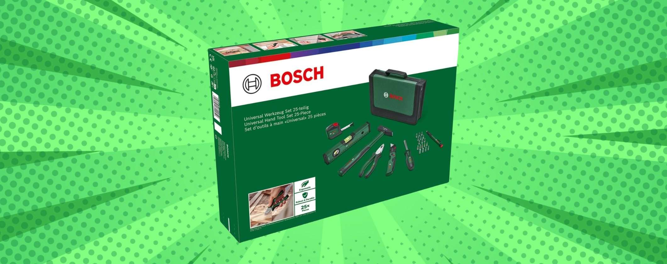 Set Bosch 25 Utensili in PROMO BOMBA al Prime Day