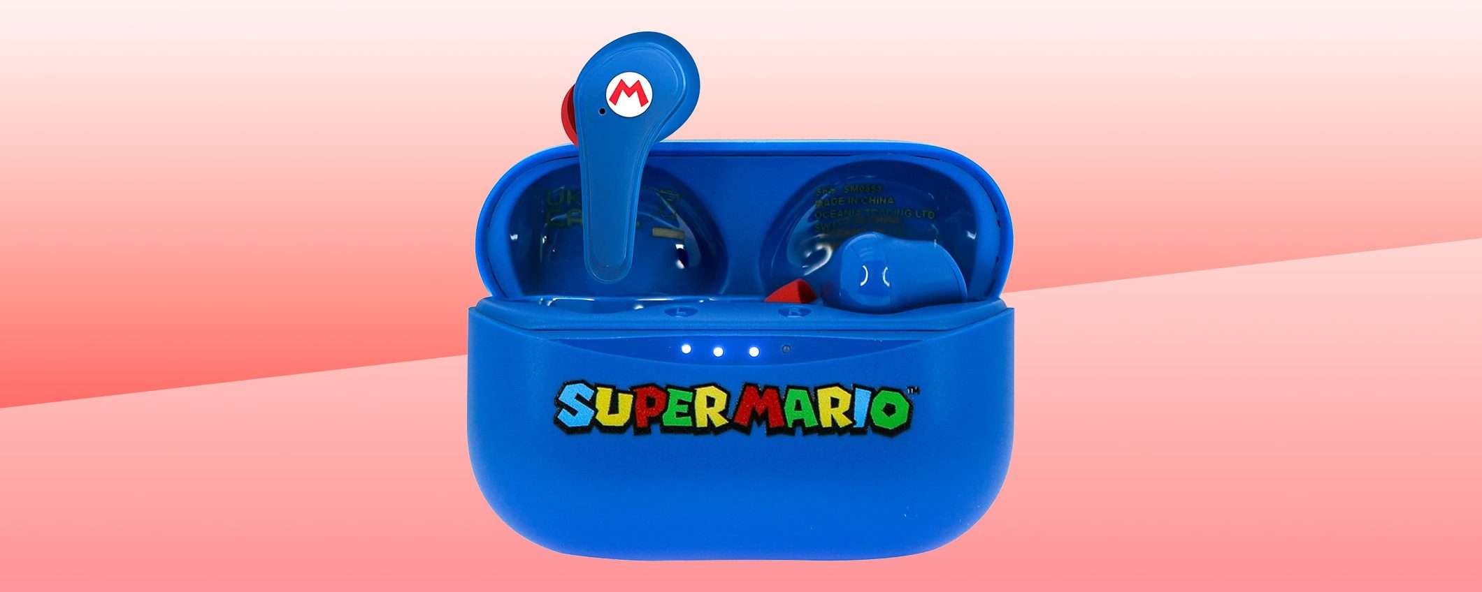 Gli auricolari wireless di Super Mario a soli 13€ (sconto 61%)