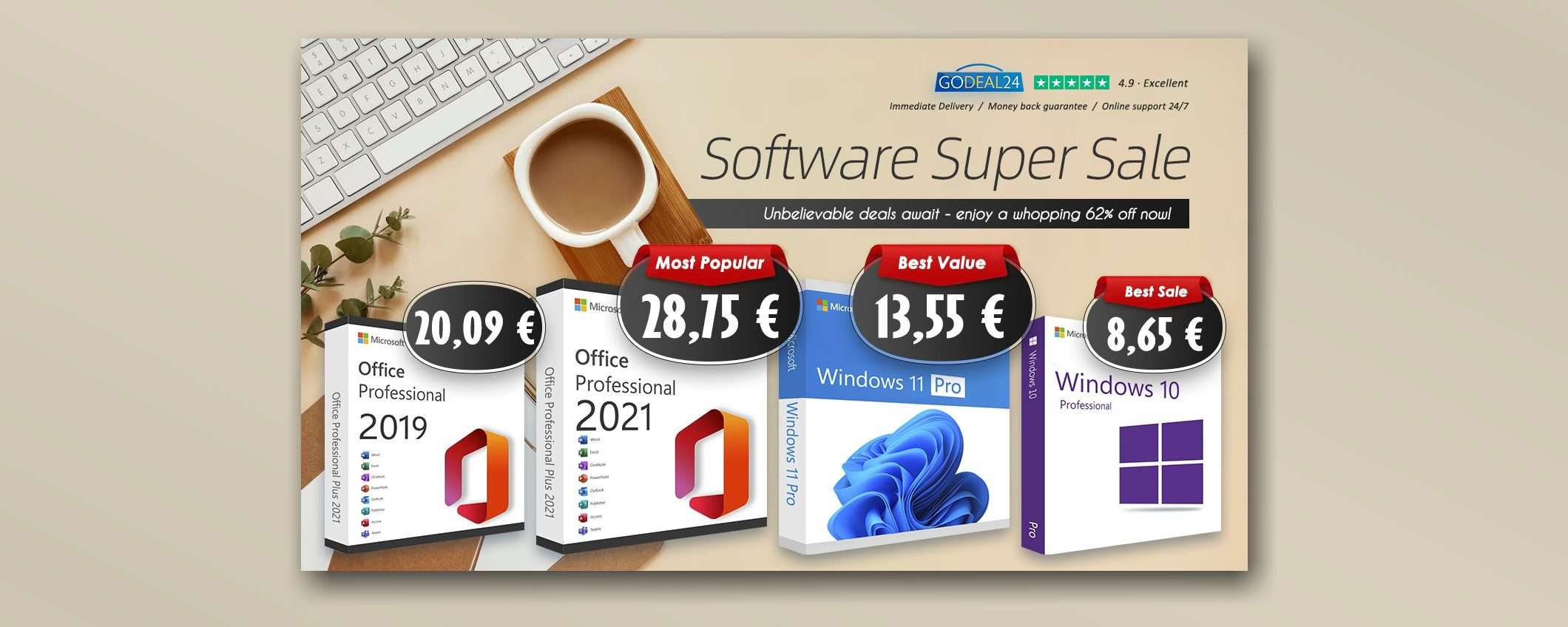 Sconti esclusivi Microsoft! Office 2021 Pro da 17,53€, acquista e risparmia!