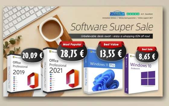 Sconti esclusivi Microsoft! Office 2021 Pro da 17,53€, acquista e risparmia!