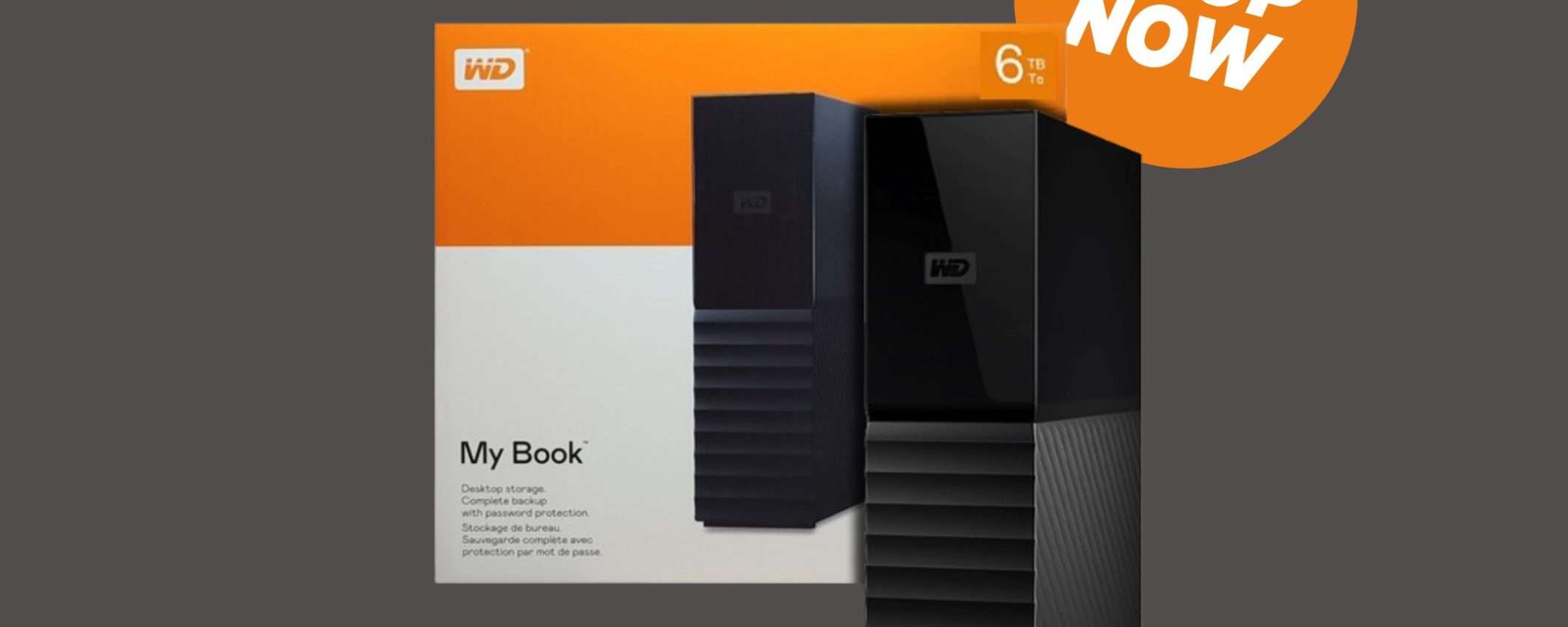 Hard Disk esterno Western Digital My Book da 6TB a soli 154€ su eBay