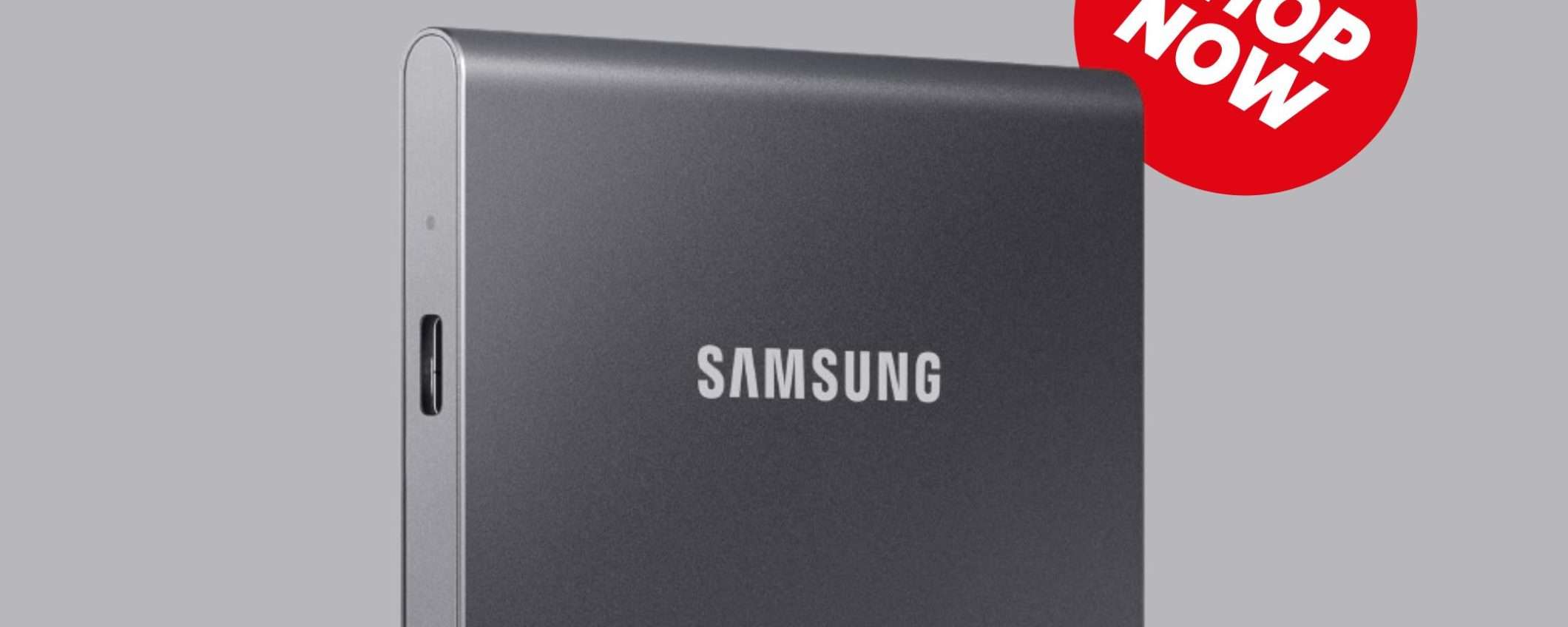 SSD Samsung T7 Portable da 2TB in grande promozione su Amazon