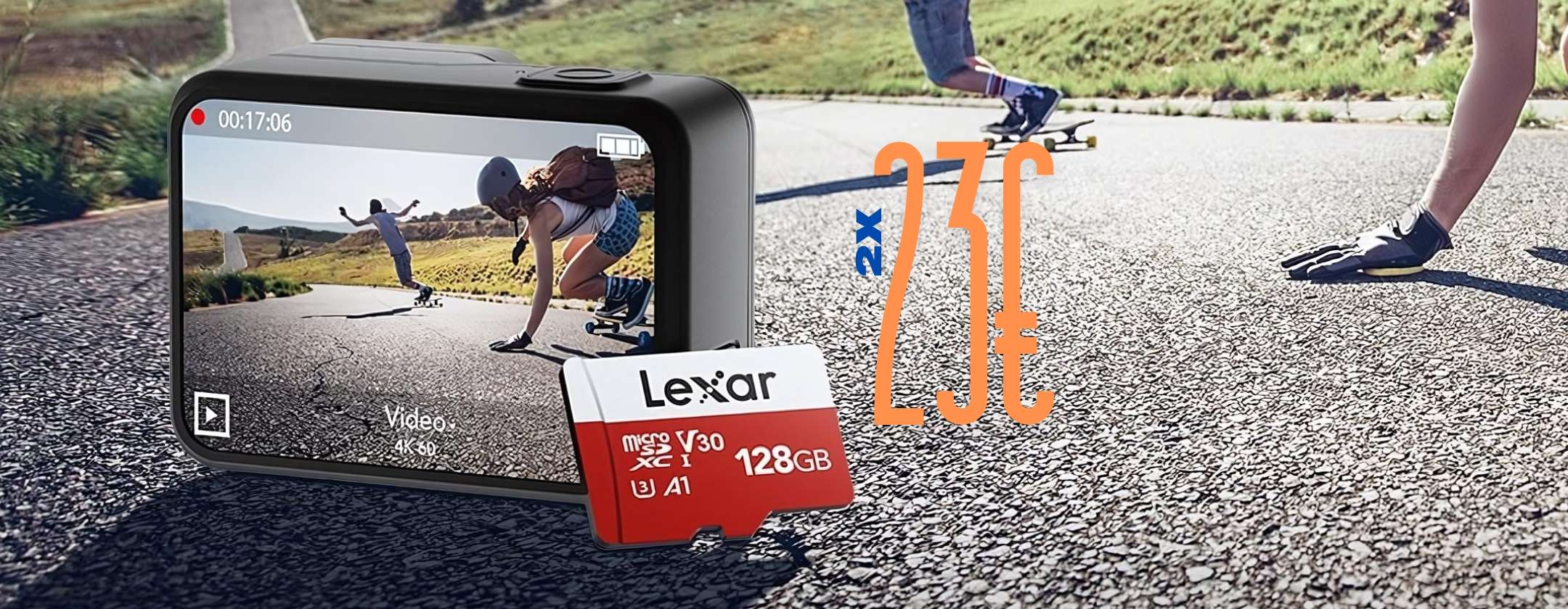 2 MicroSD Lexar 128GB ora in OFFERTA FOLLE su Amazon (23€)