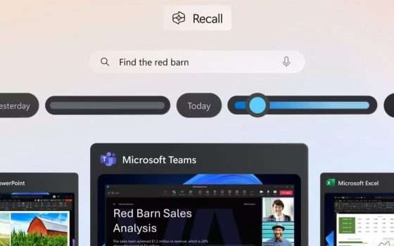 Funzione AI Recall di Microsoft disponibile per i tester a ottobre