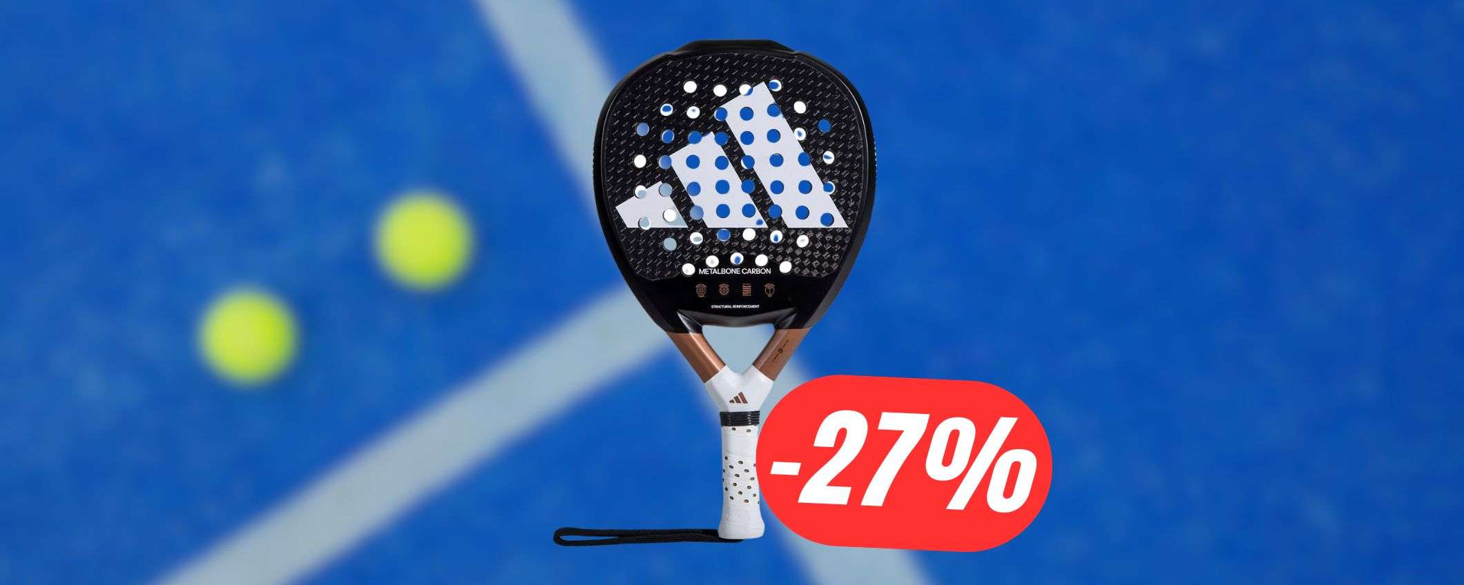 Adidas: la RACCHETTA da PADEL (in carbonio) è scontata del 27%!