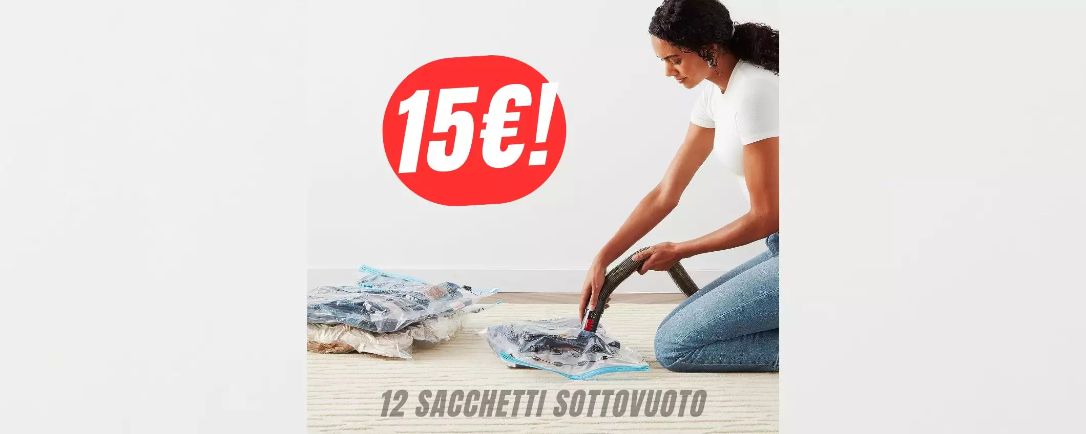 12 SACCHETTI SOTTOVUOTO a 15€: ecco il trucco per viaggiare compatti!