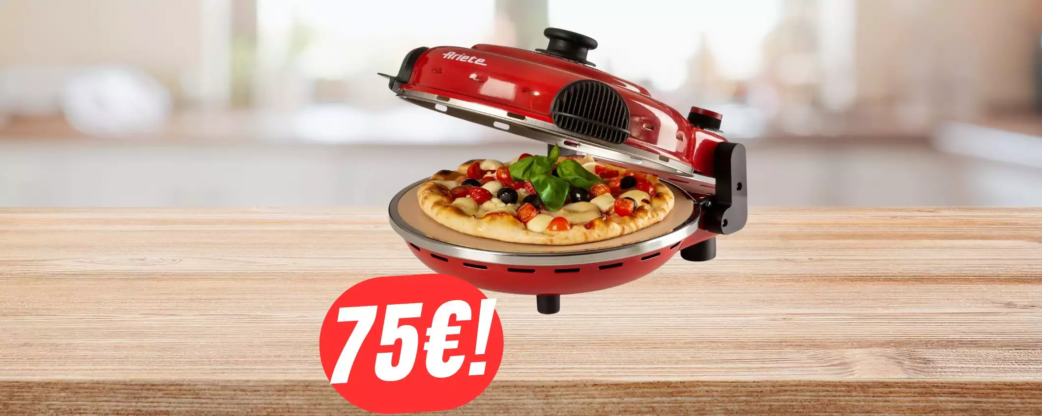 Prepara la pizza in casa col FORNO Ariete (costa solo 75€, ma per poco tempo!)