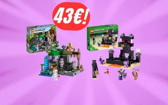 2 set LEGO Minecraft a soli 43€? Prezzo bomba su Amazon!