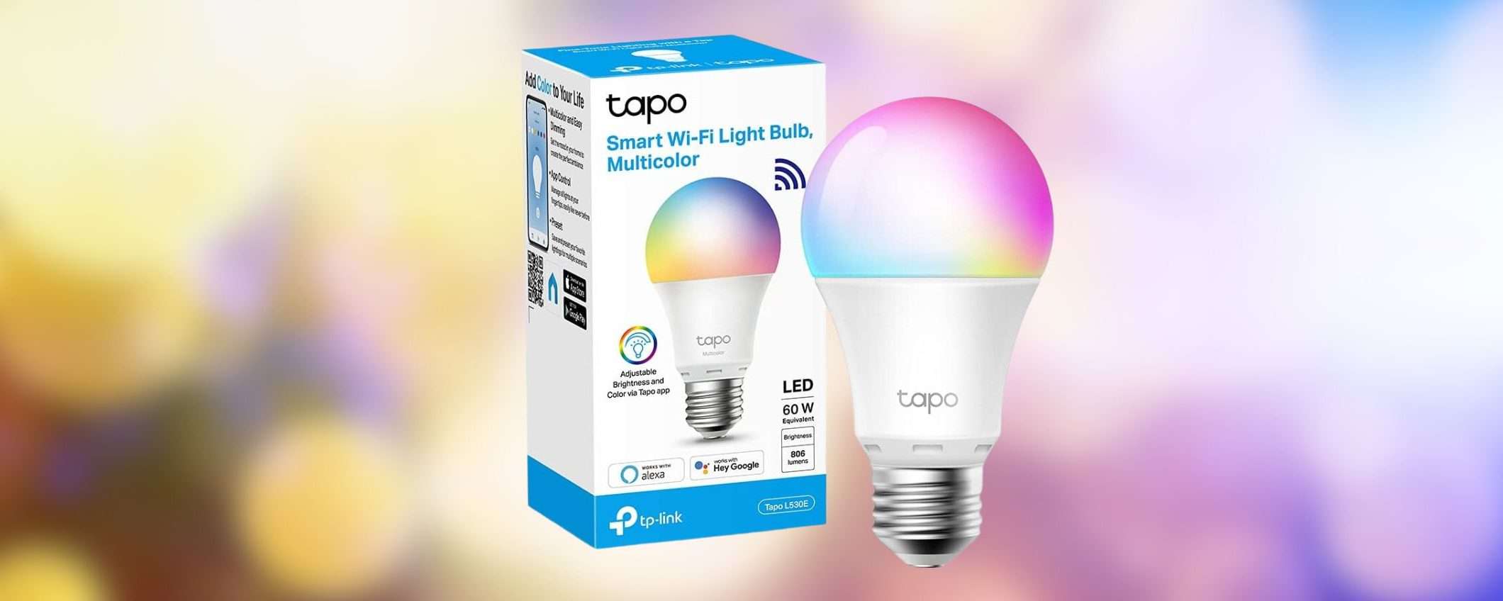 TP-Link Tapo L530E: solo 9,99€ per la lampadina smart WiFi (Amazon)