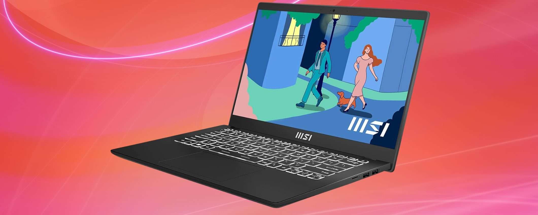 Il notebook MSI Modern 14 a 200 euro in MENO per il Back to School Amazon