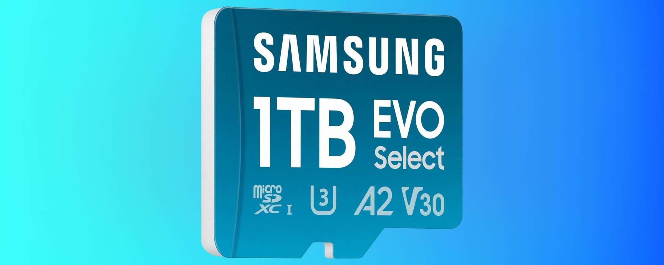 Velocissima microSD Samsung da 1TB: prezzo IN CALO su Amazon