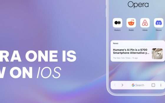 Opera One arriva su iOS con l'assistente IA Aria