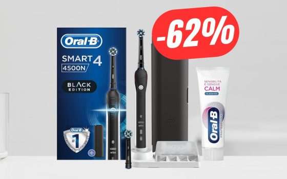 -62% di SCONTO sullo SPAZZOLINO ELETTRICO Oral-B!