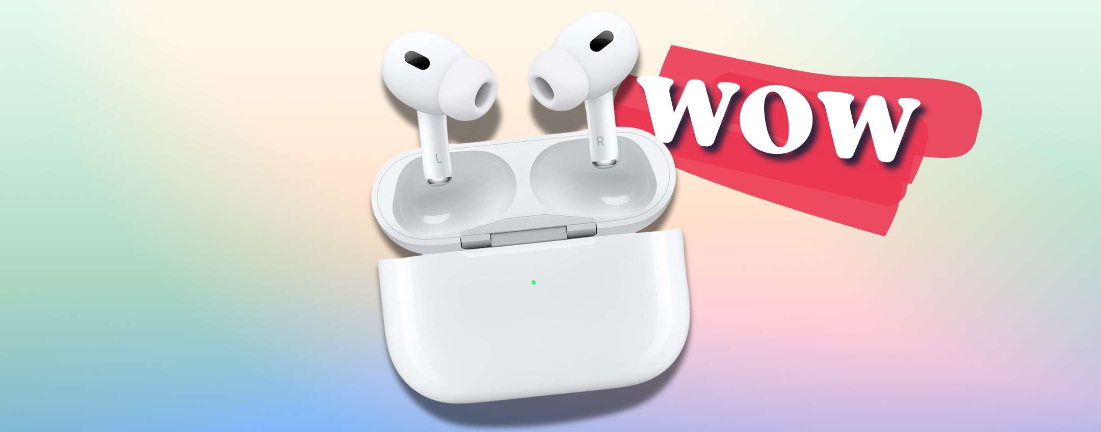 AirPods Pro 2 con custodia MagSafe e sconto CALDISSIMO (coupon eBay)