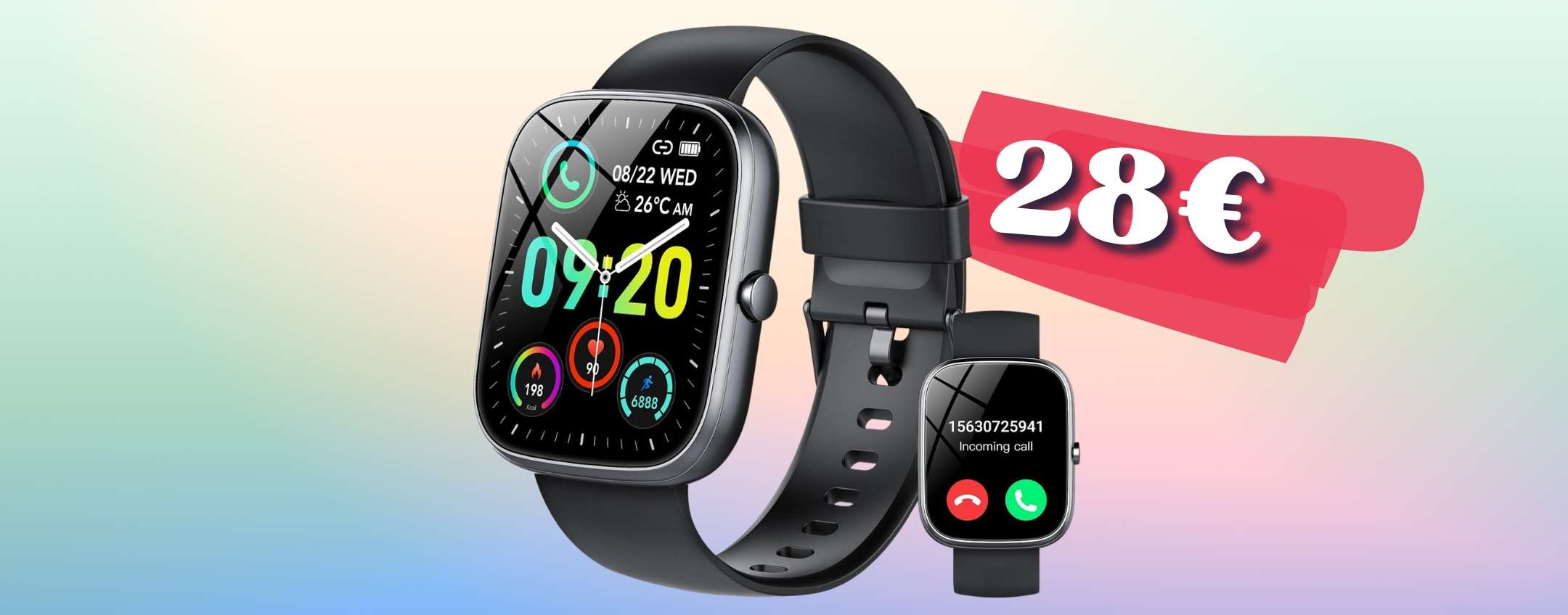 Smartwatch o smartphone al polso? Funzioni avanzate a soli 28€