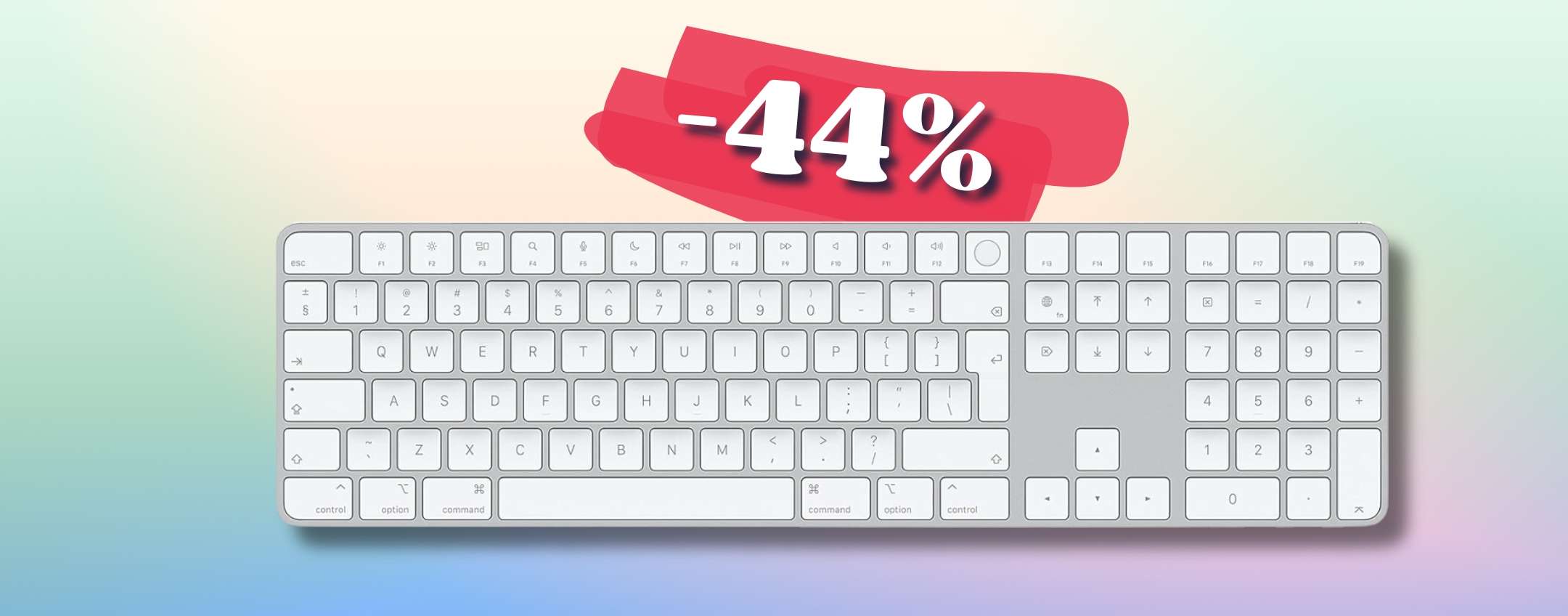 Apple Magic Keyboard con Touch ID, sconto fino al 44% su Amazon