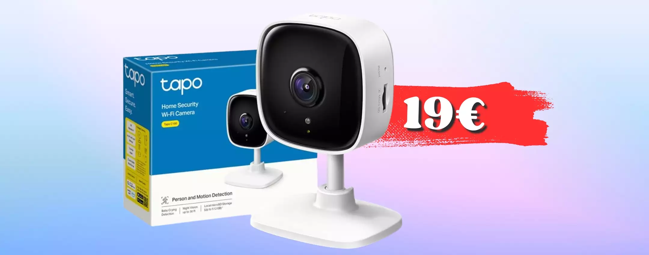 Telecamera WiFi: la tua sicurezza costa SOLO 19€ con obiettivo 1080P