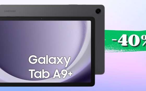 Samsung Galaxy Tab A9+ è il tablet IDEALE: 8+128GB in sconto del 40%