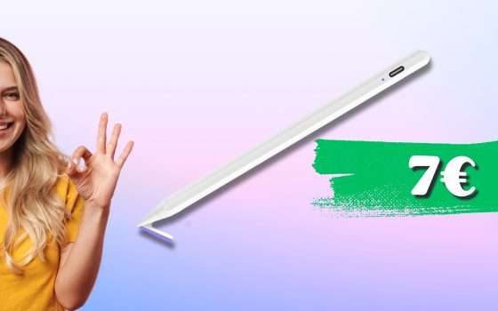 Penna per iPad: con 7€ disegni e scrivi sul tuo, scorte LIMITATISSIME