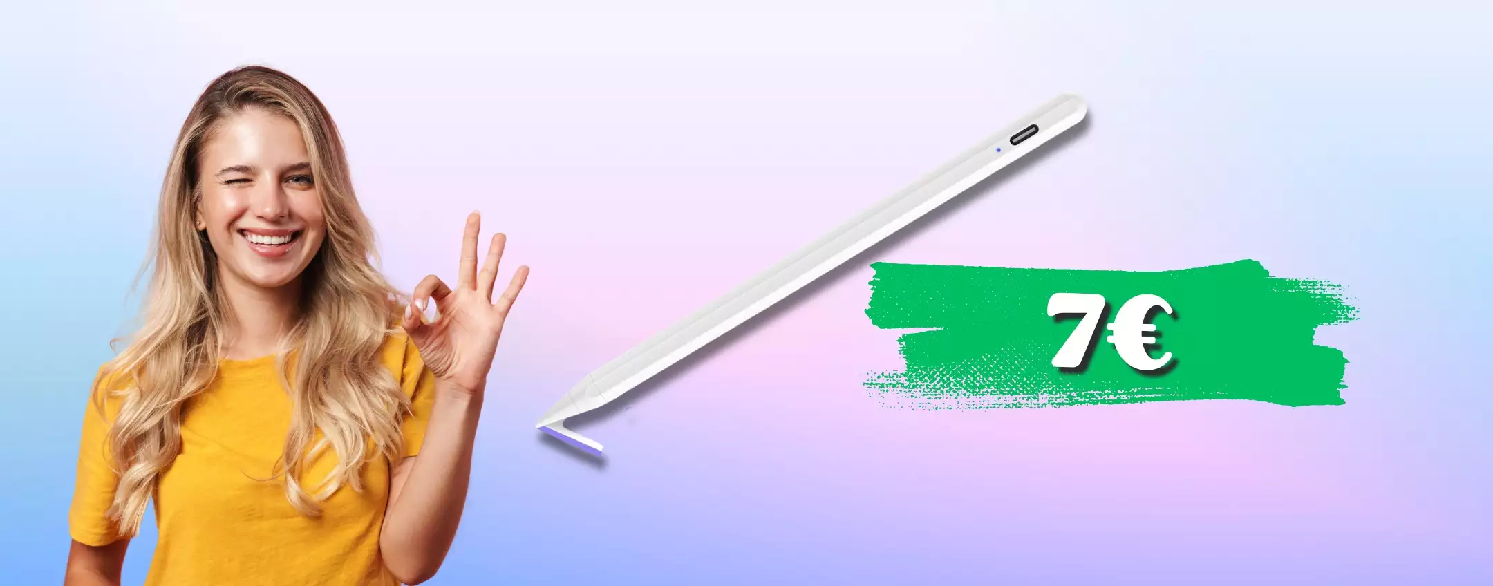 Penna per iPad: con 7€ disegni e scrivi sul tuo, scorte LIMITATISSIME