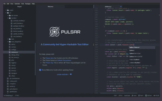 Pulsar 1.120 rilasciato con gestione avanzata del codice