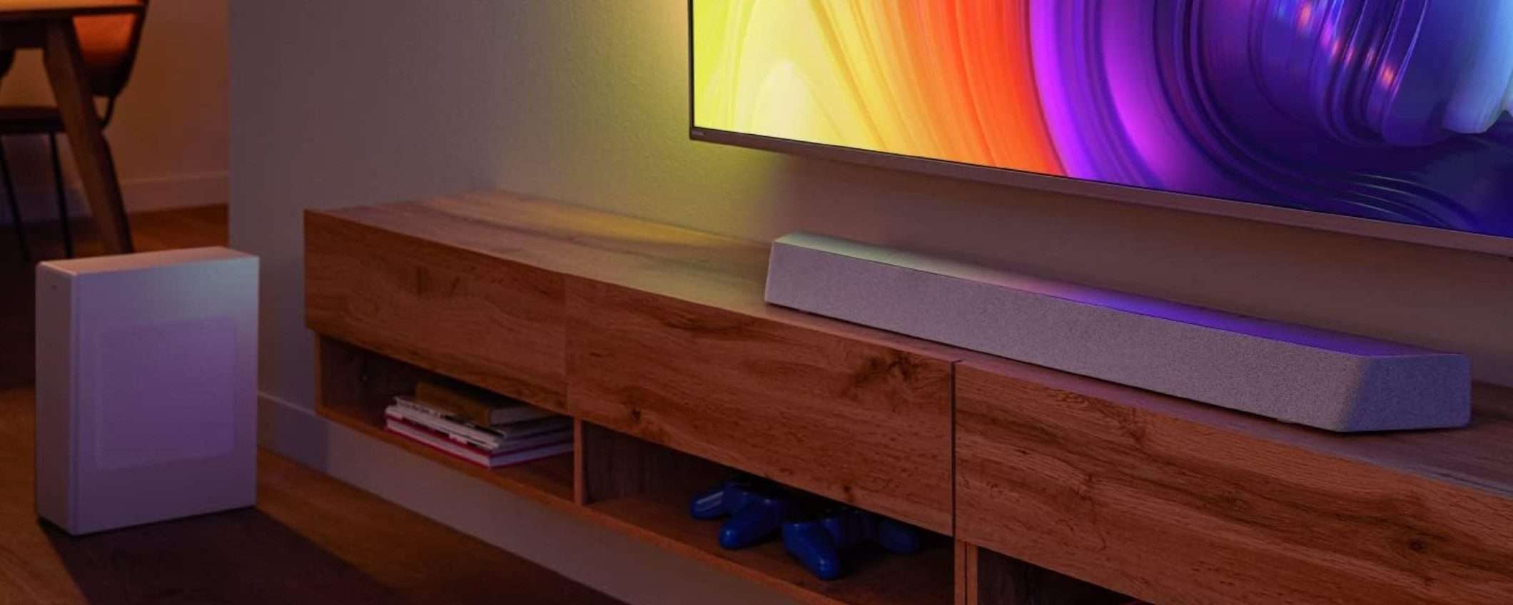 Soundbar Philips 3.1 600W: un mostro di potenza in MAXI SCONTO