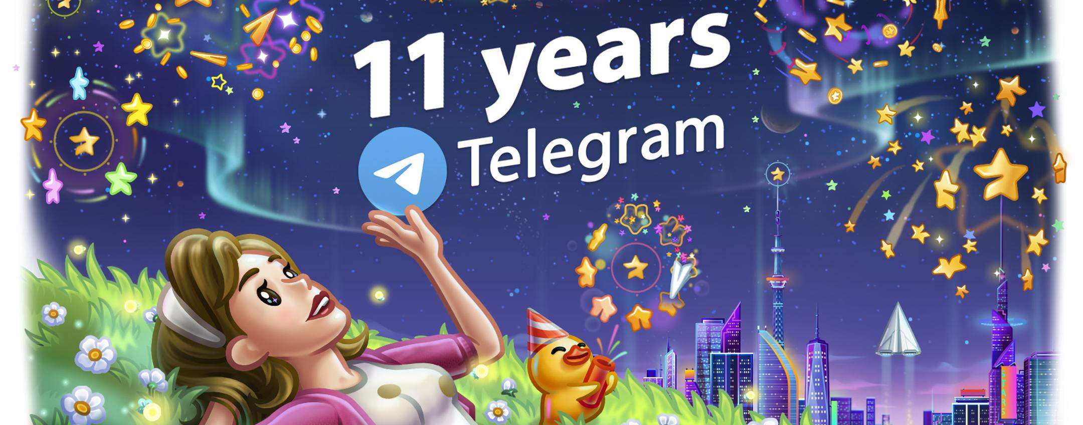 Telegram festeggia il compleanno con i super canali