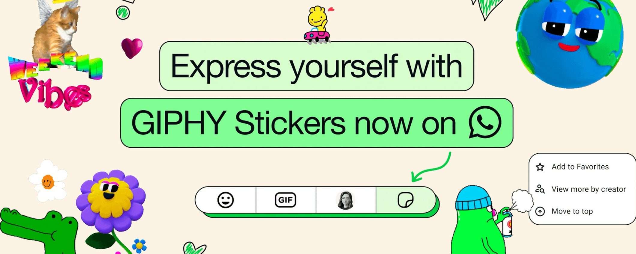 WhatsApp: sticker personalizzati, IA e GIPHY